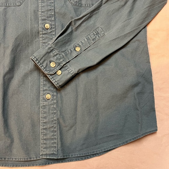 L.L. Bean Blue Slightly Fitted Button Down. Size M - Picture 5 of 6